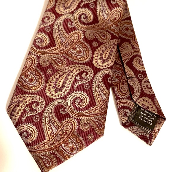 (2) Valerio Garati polyester neck ties (2) - Picture 4 of 4
